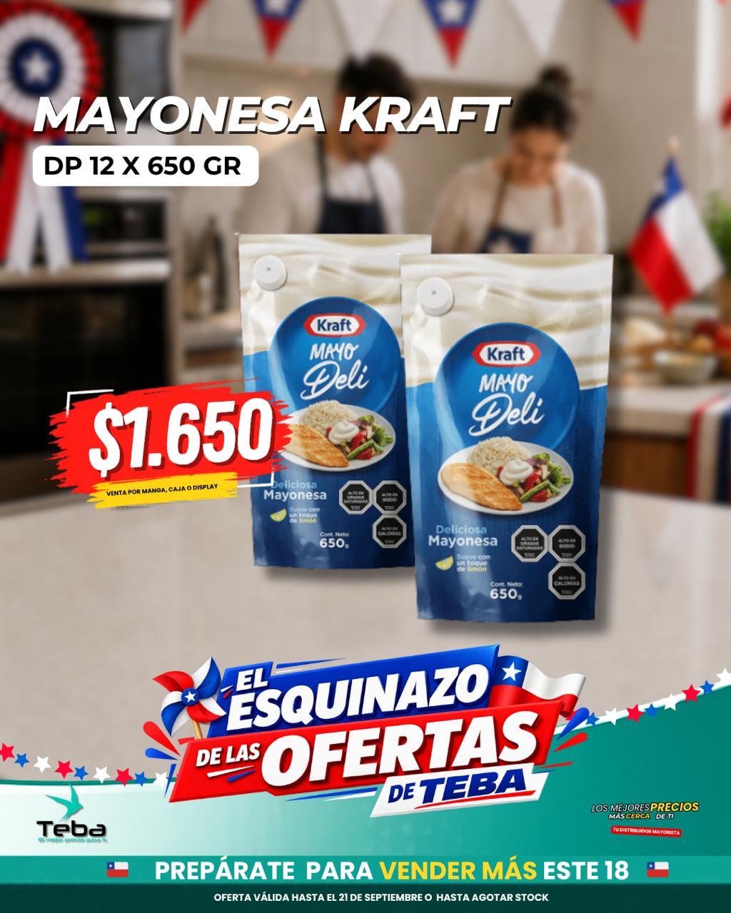 Ofertas de la semana - MAYONESA KRAFT DP 12 X 650 GR