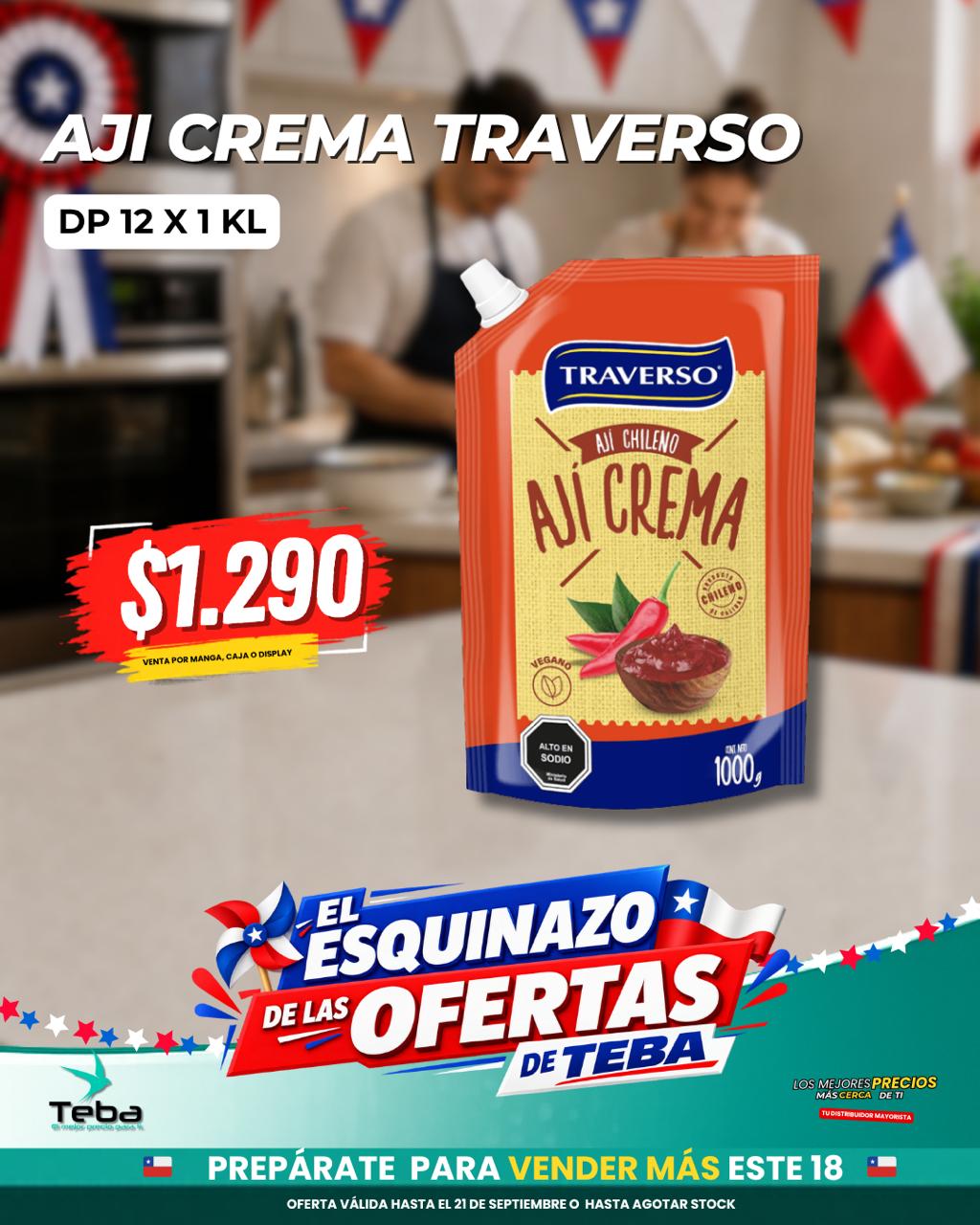 Ofertas de la semana - AJI CREMA TRAVERSO 12X1KL