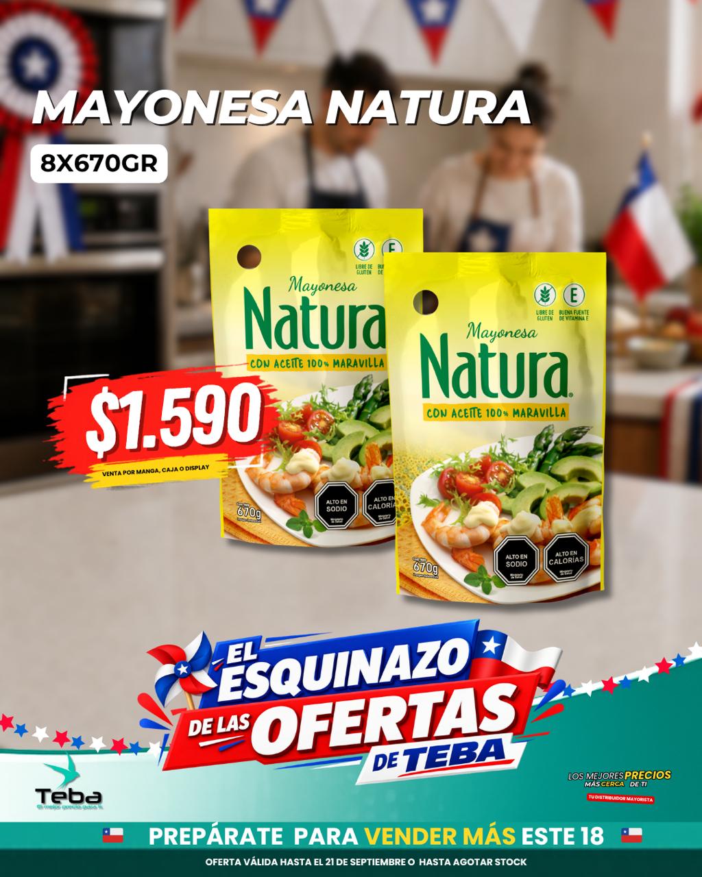 Ofertas de la semana - MAYONESA NATURA 8 X 670GR