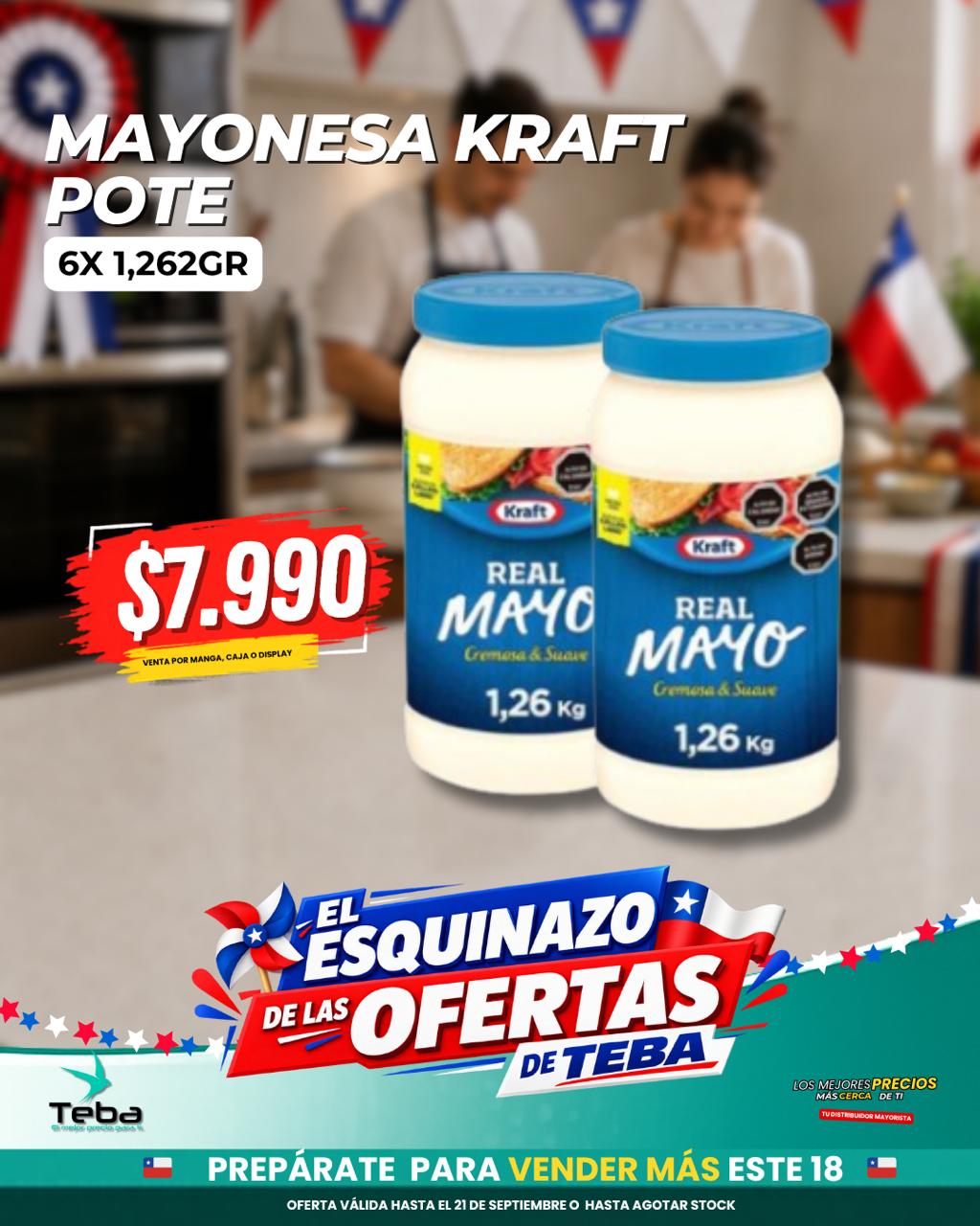 Ofertas de la semana - MAYONESA KRAFT 6X1.26GR