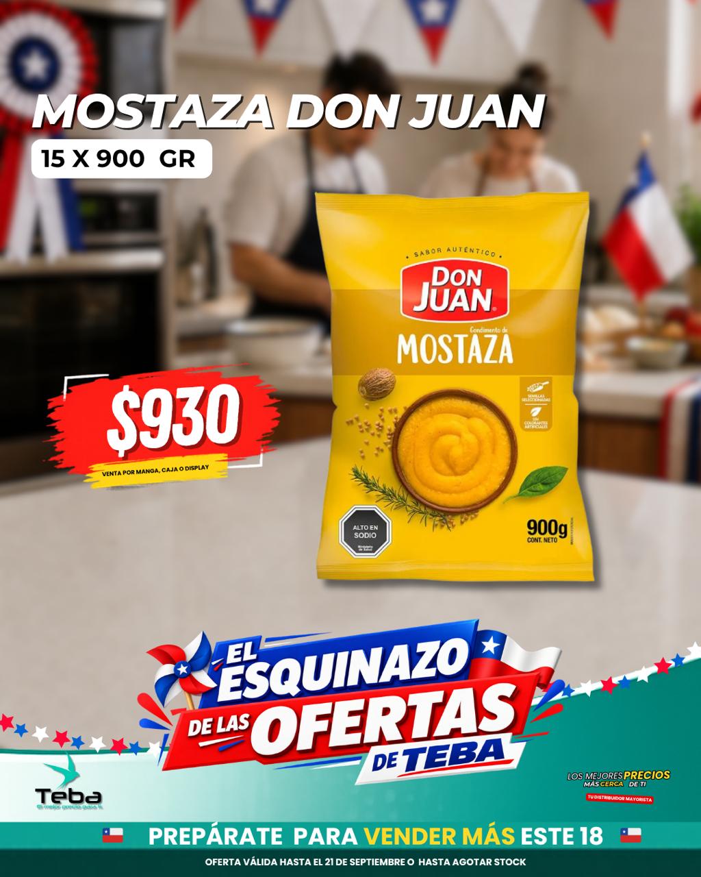 Ofertas de la semana - MOSTAZA DON JUAN 15X900