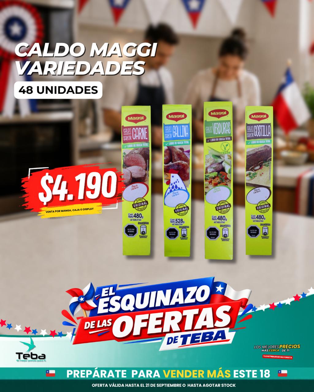 Ofertas de la semana - CALDO MAGGI CARNE 48 UN.