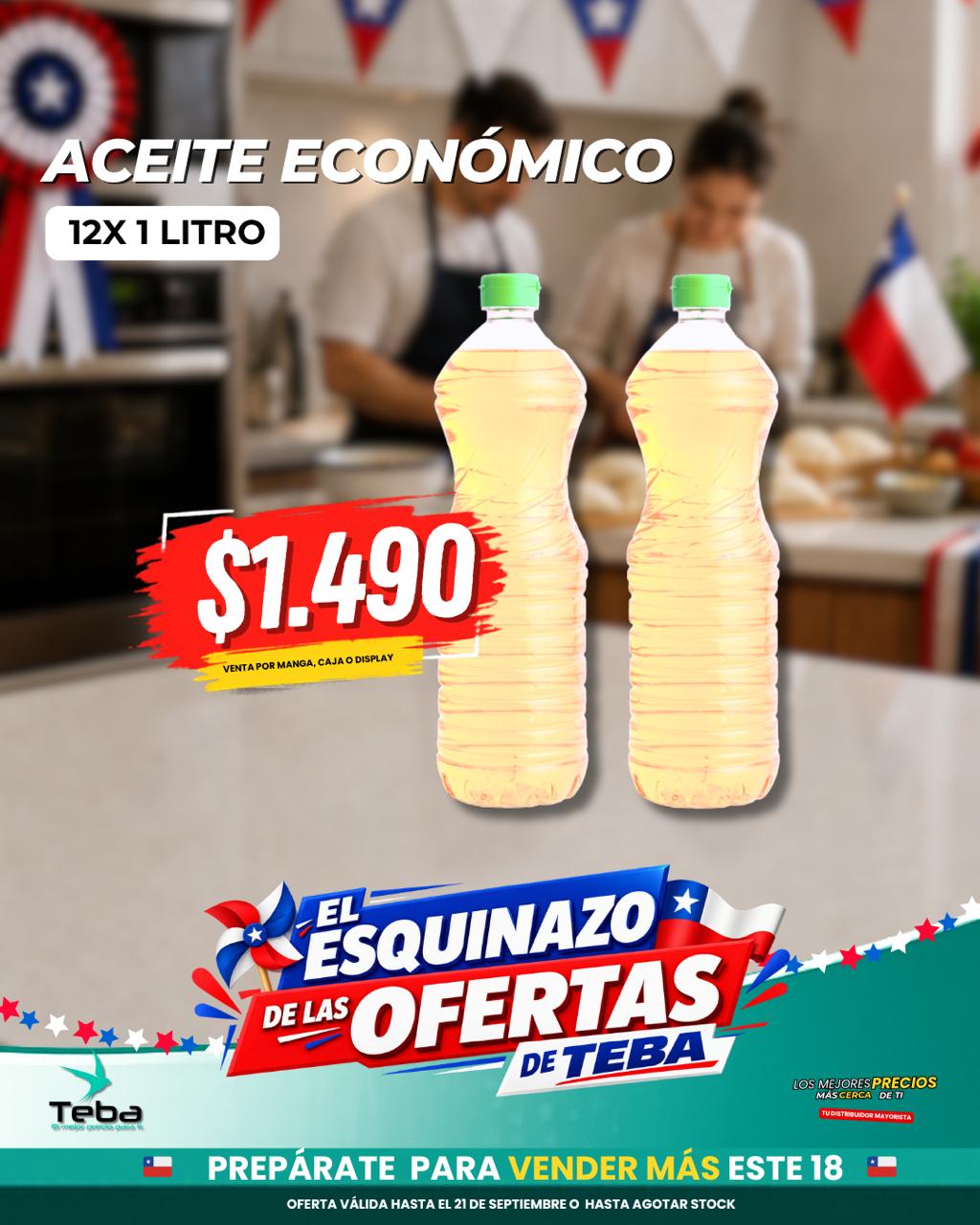 Ofertas de la semana - ACEITE ECONOMICO 12 X 900 CC