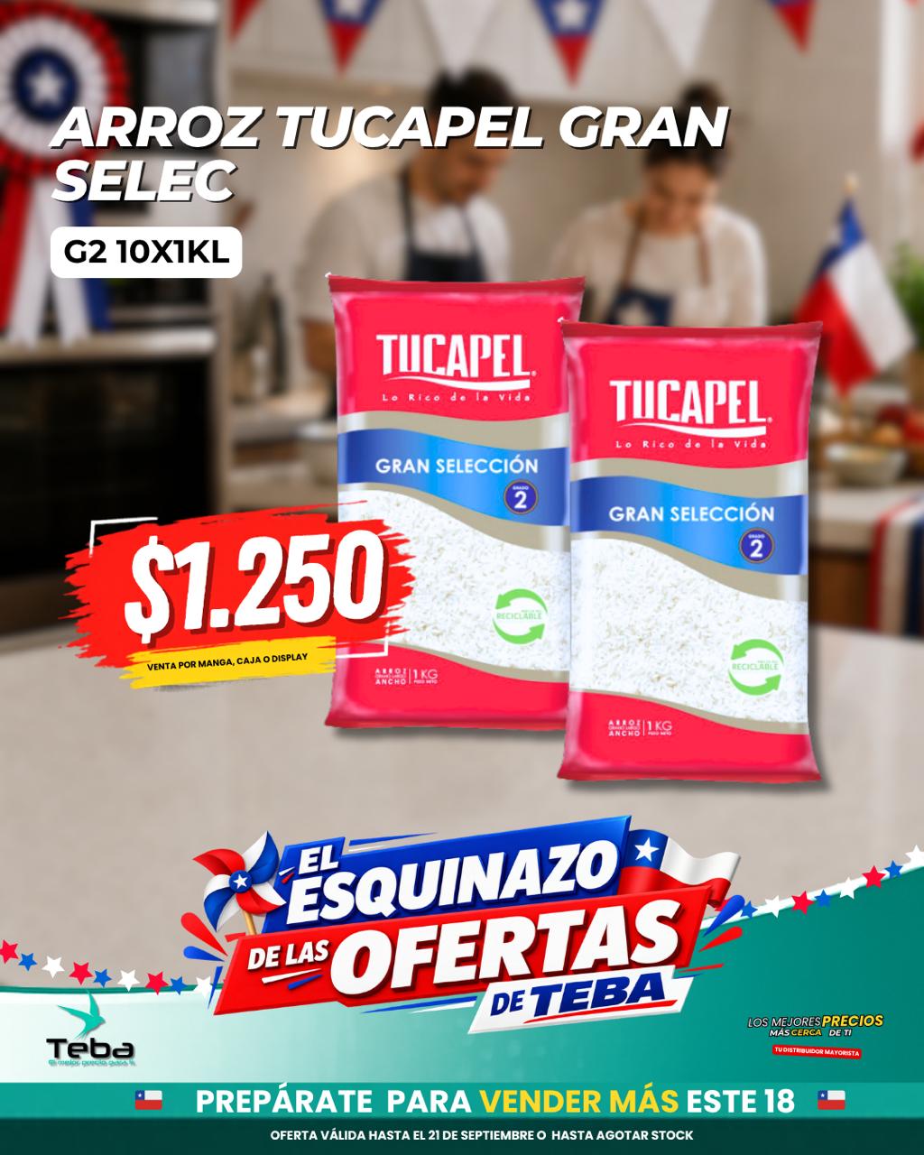Ofertas de la semana - ARROZ TUCAPEL GRAN SELECCION 10 X 1 KG