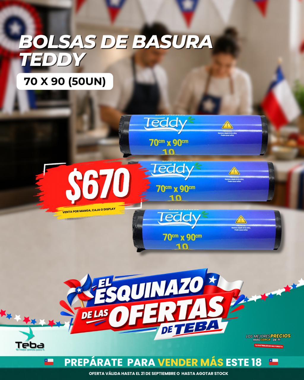 Ofertas de la semana - BOLSAS DE BASURA TEDDY 70 X 90 (50UN)