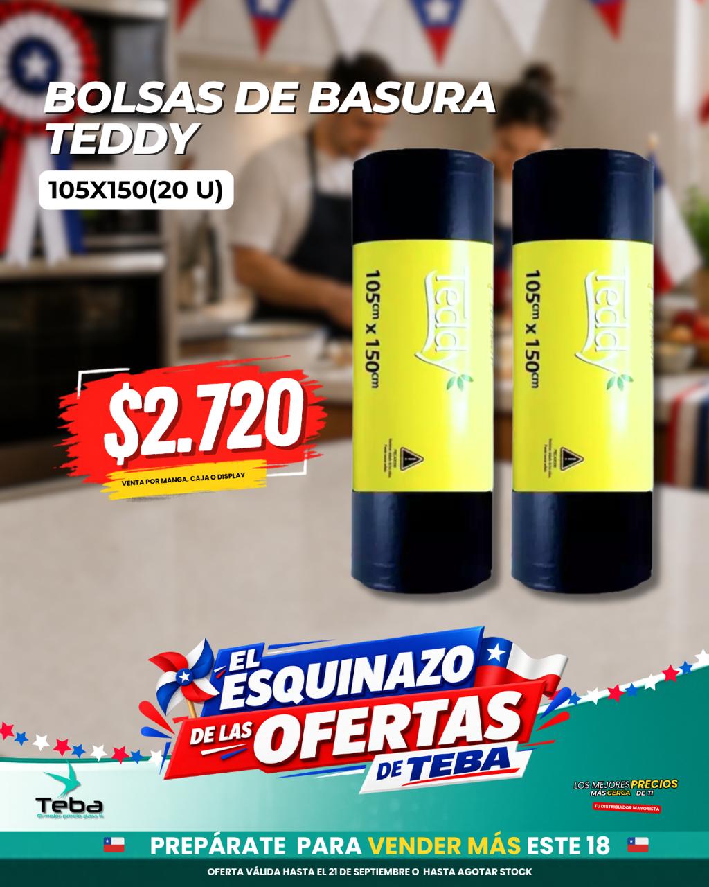 Ofertas de la semana - BOLSAS DE BASURA TEDDY 105X150 (20UN)