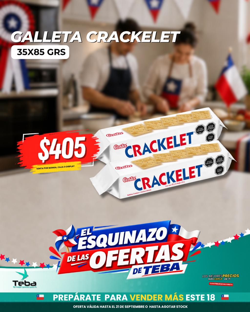 Ofertas de la semana - GALLETA CRACKELET 35X85 GRS