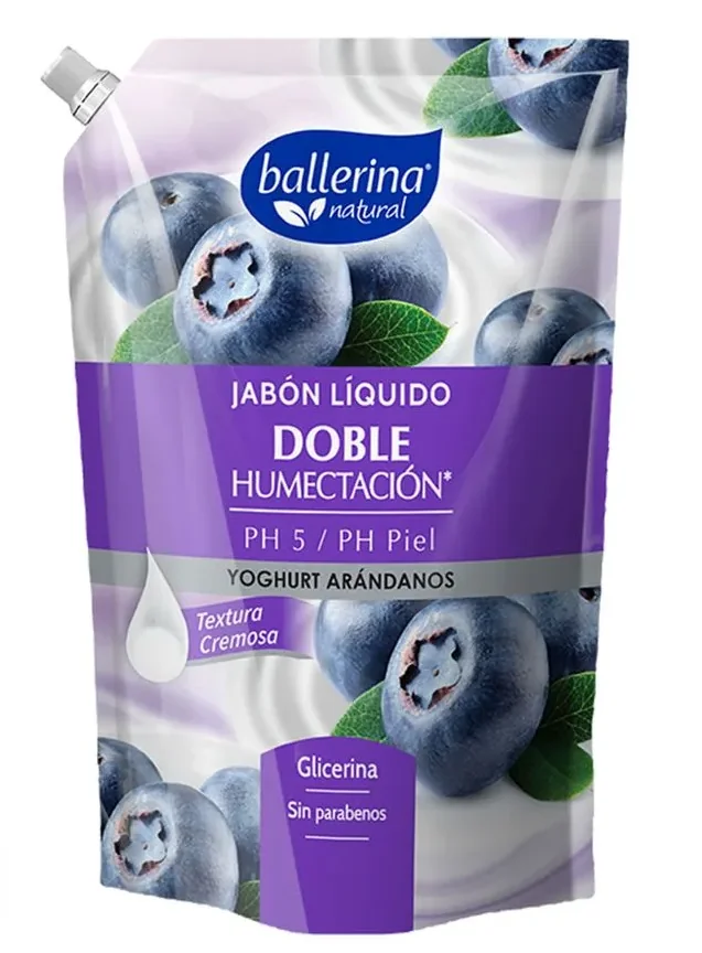 JABON BALLERINA YOG.ARANDANO DOY PACK 12X750 ML