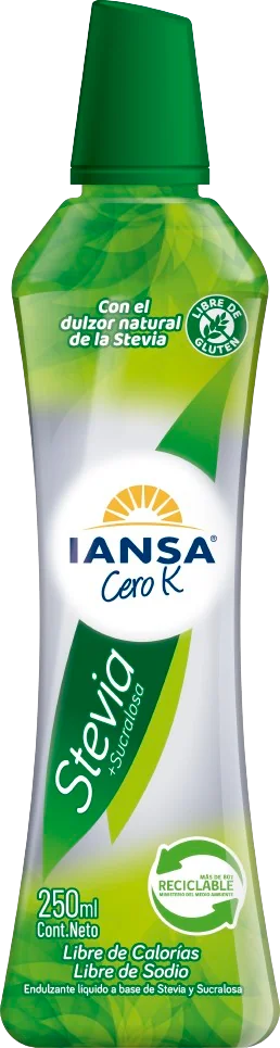 ENDULZANTE IANSA CERO K STEVIA SUC 16X250ML