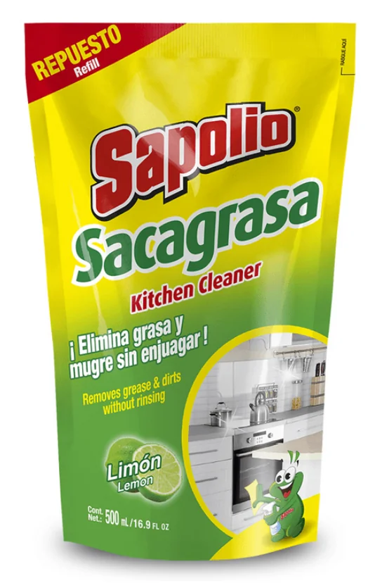 LIMPIADOR ANTIGRASA SAPOLIO LIMON 24X 500CC DP