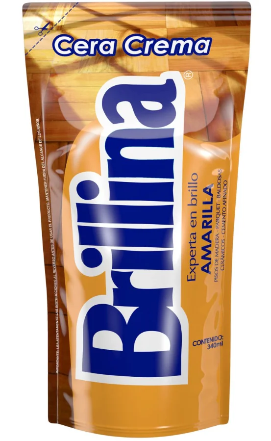 CERA CREMA BRILLINA AMARILLA DP. 12X 340GR