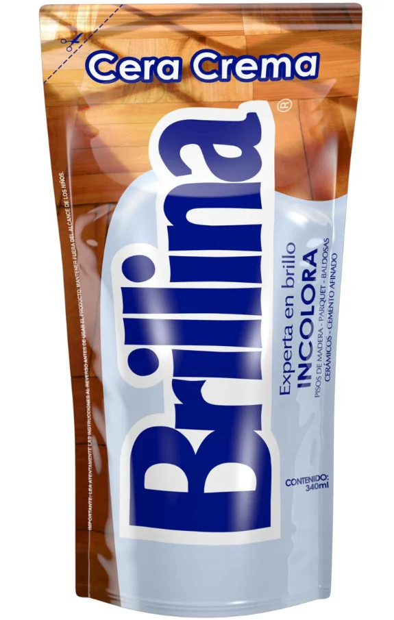 CERA CREMA BRILLINA INCOLORA DP. 12X 340GR