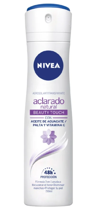 DESOD.NIVEA SP. MUJER ACLARA NAT.BEAUTY12X150 ML