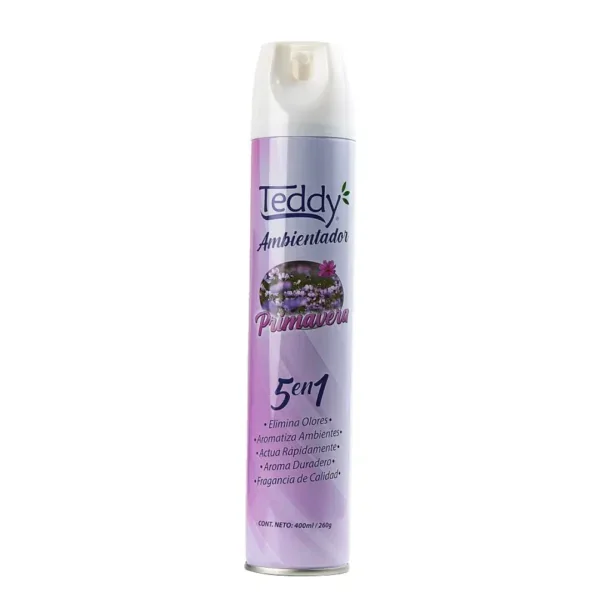 DESODORANTE AMBIENTAL TEDDY 12 X 400 CC PRIMAVERA