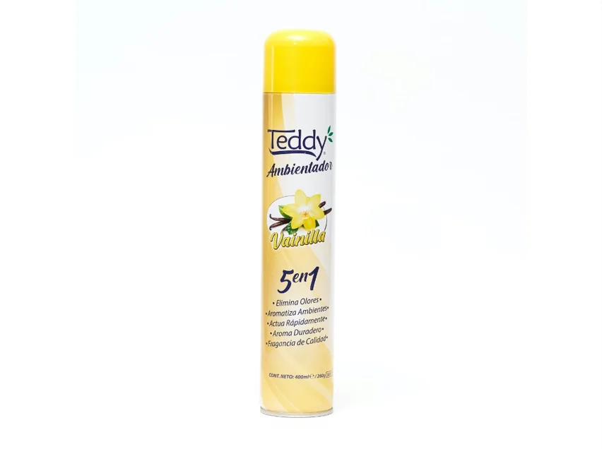 DESODORANTE AMBIENTAL TEDDY 12 X 400 CC VAINILLA