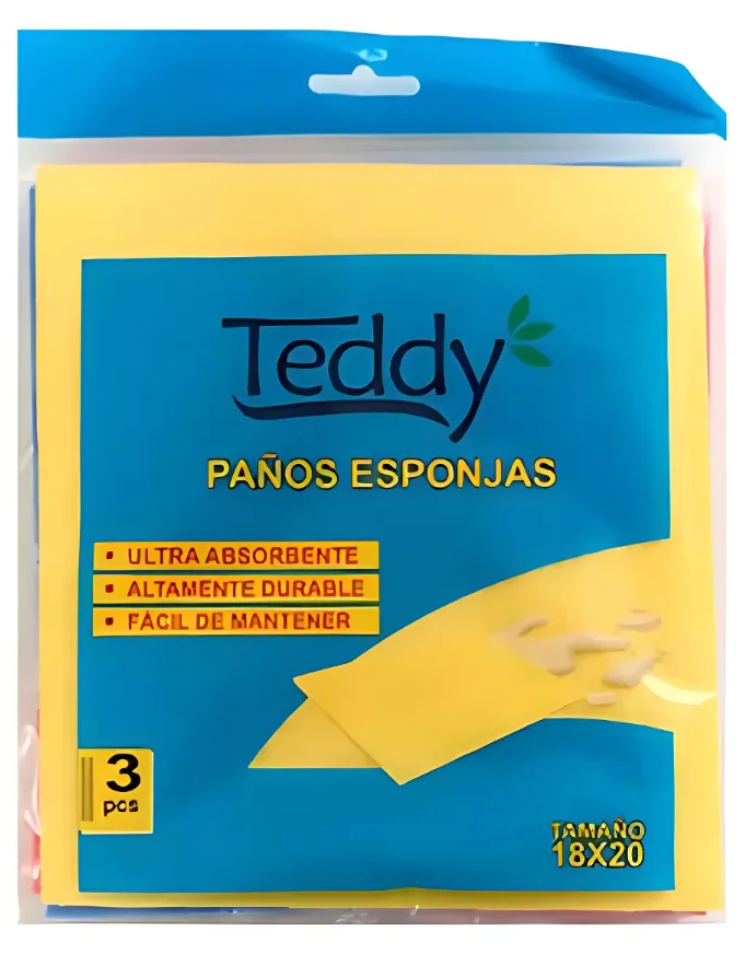 PAÑO X 3 UNID TEDDY
