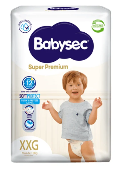 PAÑAL BABYSEC SUPER PREMIUM XXG 8X14 UNI