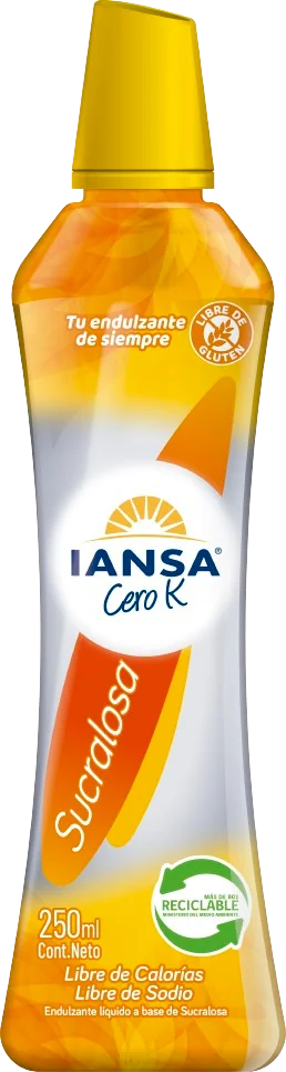 ENDULZANTE IANSA CERO K SUCRALOSA 16X250ML