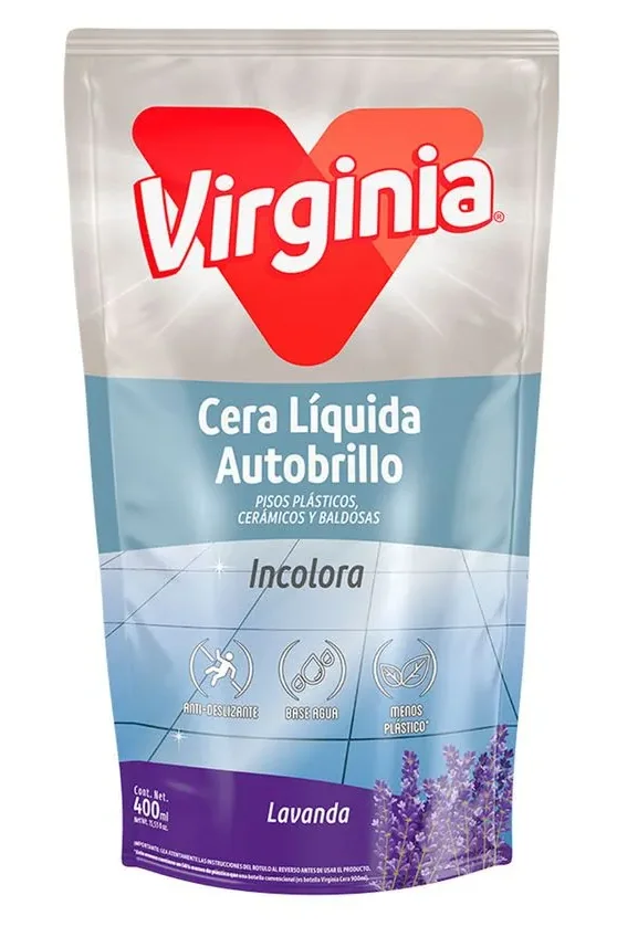 CERA LIQUIDA A/BRILLO VIRGINIA INCOLORA D/P 10x400