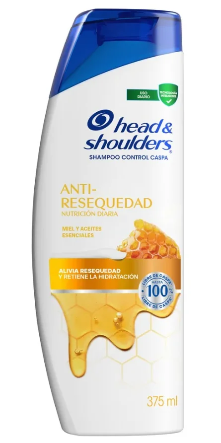 SHAMPOO H&S NUTRICION MIEL (HONEY) 12X375ML