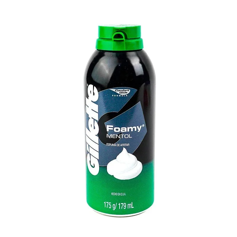 GILLETTE ESPUMA DE AFEITAR MENTOL 12X 175GR