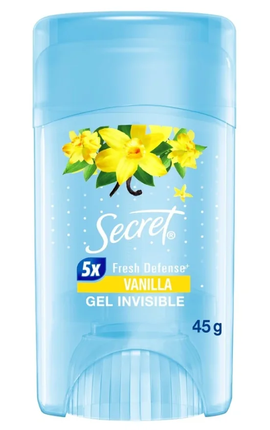 SECRET DEO CLEAR GEL VAINILLA 12X 45G
