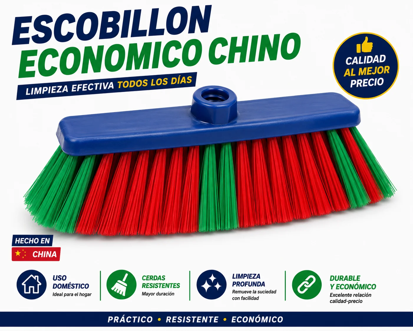 ESCOBILLON ECONOMICO CHINO 100 UNID