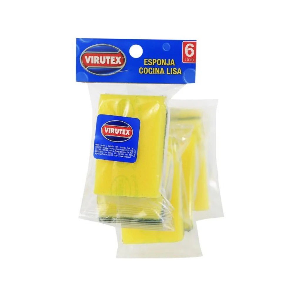 ESPONJA LISA TIRA X 6 ALMACEN - VIRUTEX