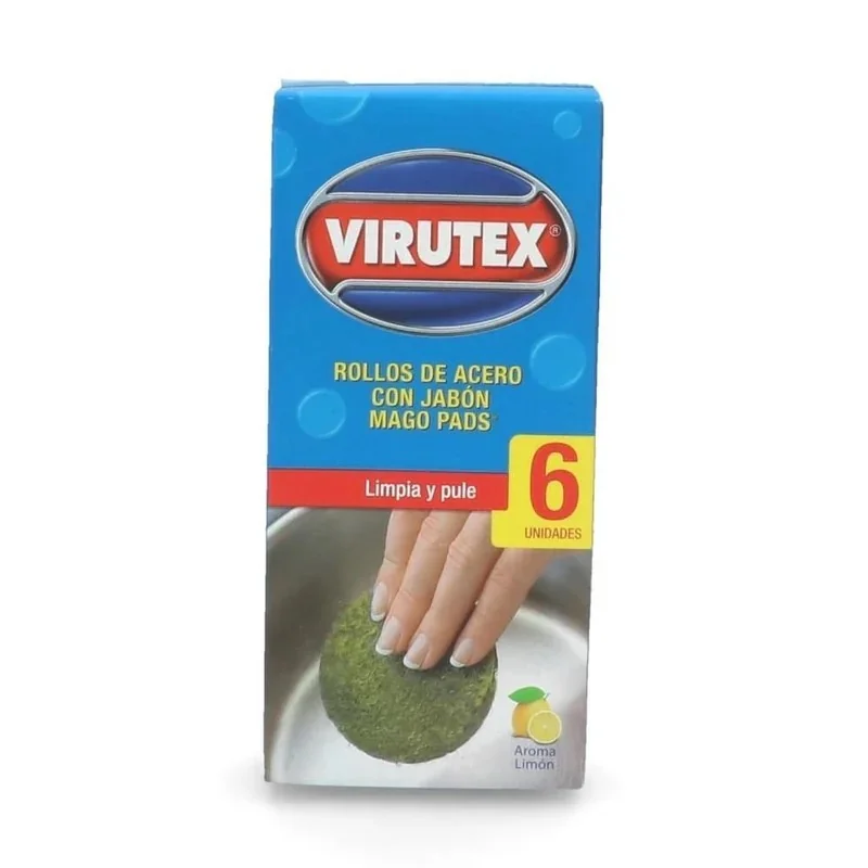 MAGO PADS C/JABON TIRA X 6 - VIRUTEX