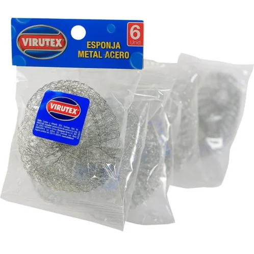 ESPONJA ACERO TIRA X 6 ALMACEN - VIRUTEX