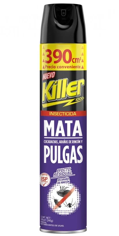 INSECTICIDA KILLER 12x390 CC MATA PULGA