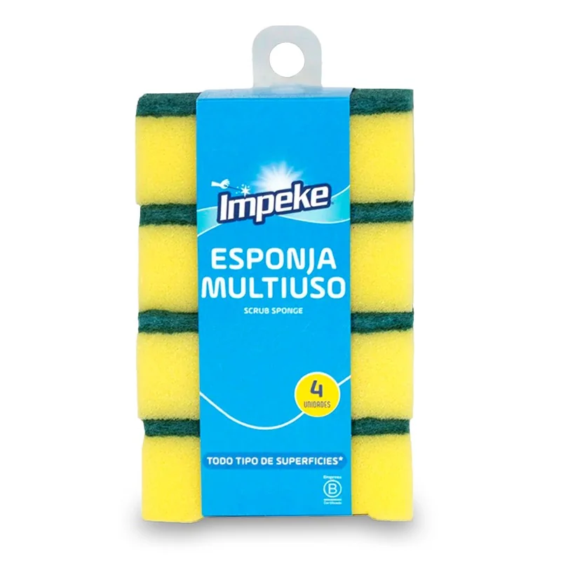 DSP ESPONJA LISA MULTIUSO IMPEKE 3X8 X 4 UND
