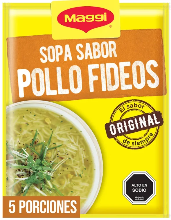 SOPA DE POLLO CON FIDEOS MAGGI 20X68 GRS