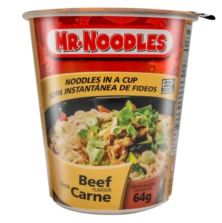 SOPA FIDEOS NOODLES CARNE 12X64 GR