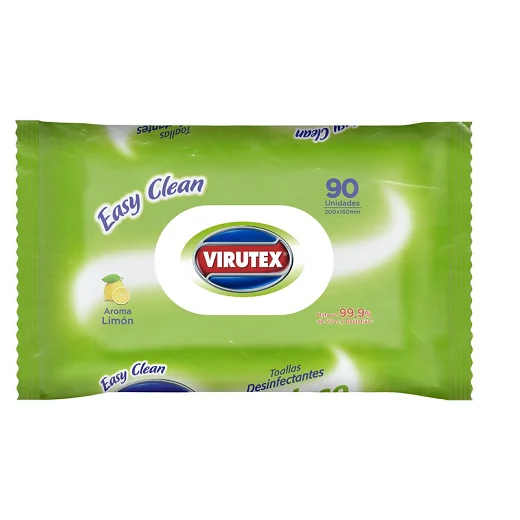 TOALLA DESINFECTANTE LIMON 90 UND
