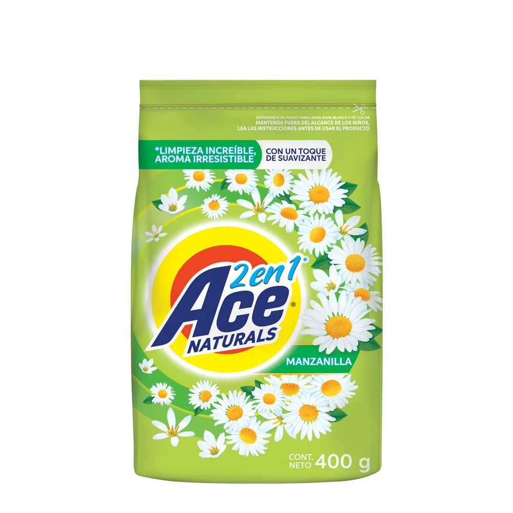 DETERGENTE ACE NATURALS 18X400 GRS