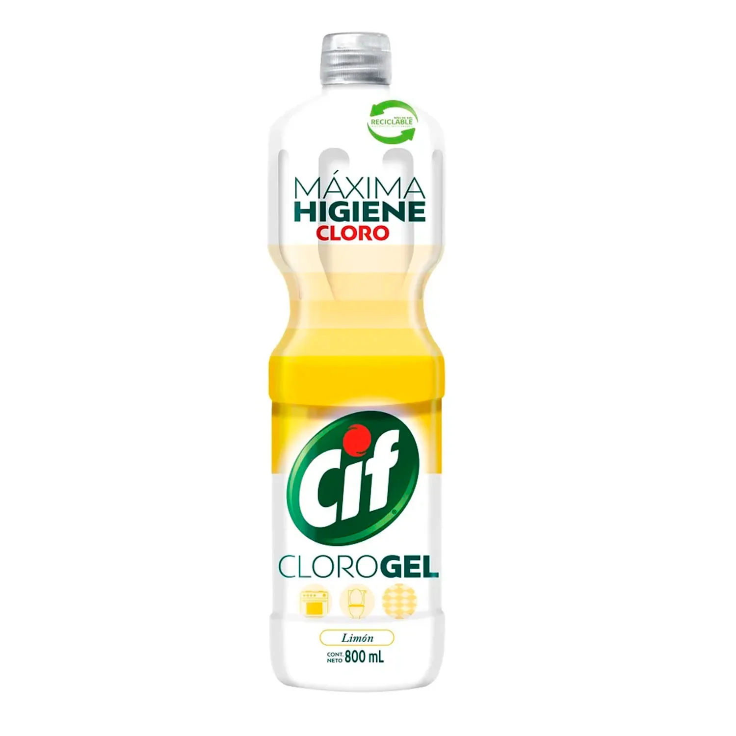 CIF GEL C/CLORO LIMON 10X800ML