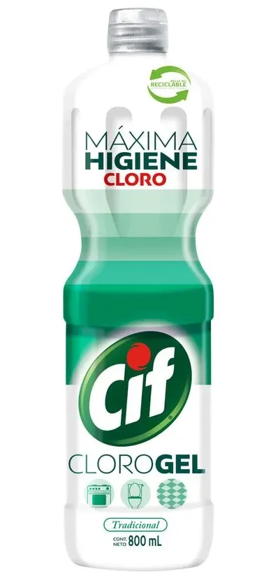 CIF GEL C/CLORO 10X800ML