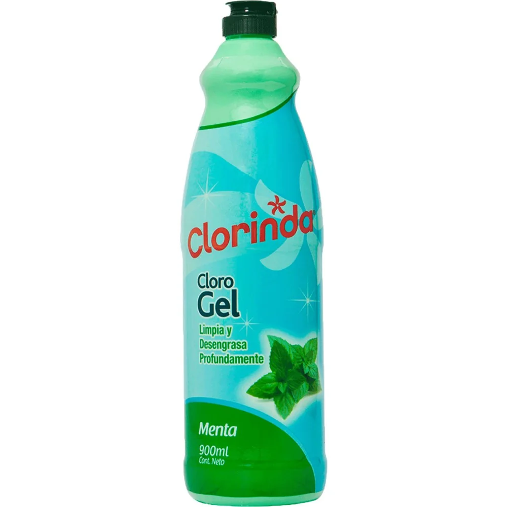 CLORINDA CLORO GEL MENTA 12X900 CC