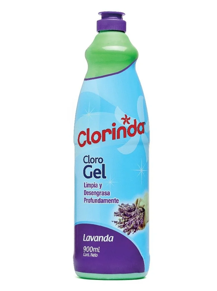 CLORINDA CLORO GEL LAVANDA 12X900 CC