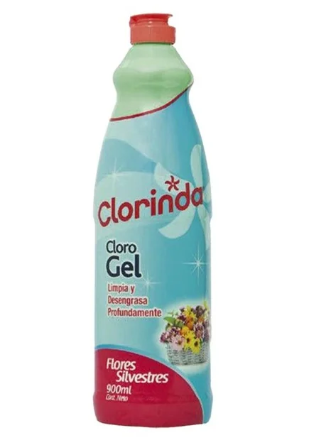 CLORINDA CLORO GEL FLORES 12X900 CC