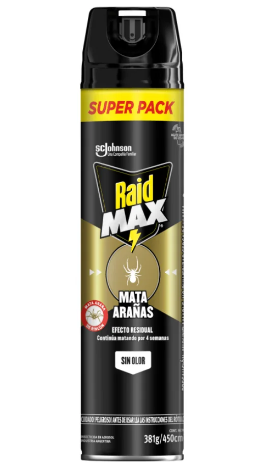 RAID MAX ARAÑAS AEROSOL12X 450CC
