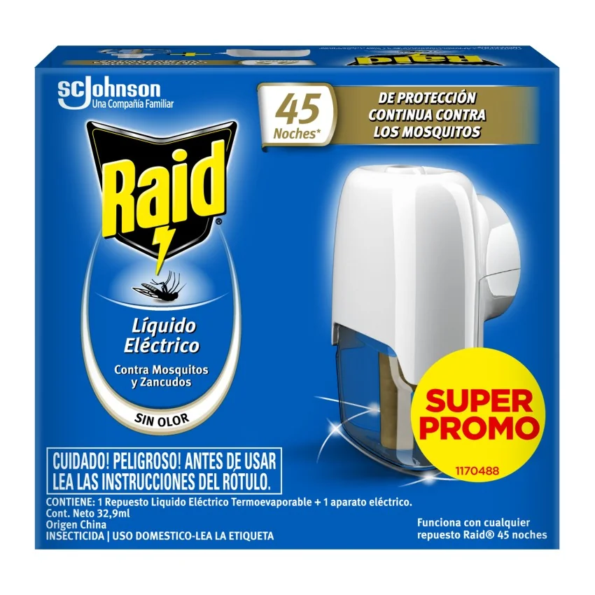RAID LIQUIDO ELECTRICO APARATO PROMO 6/CL