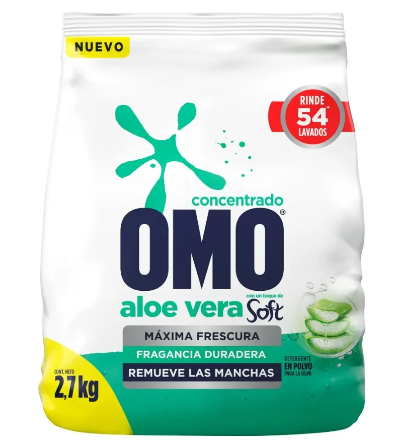 OMO MATIC SOFT ALOE VERA 7 X 2.7KG