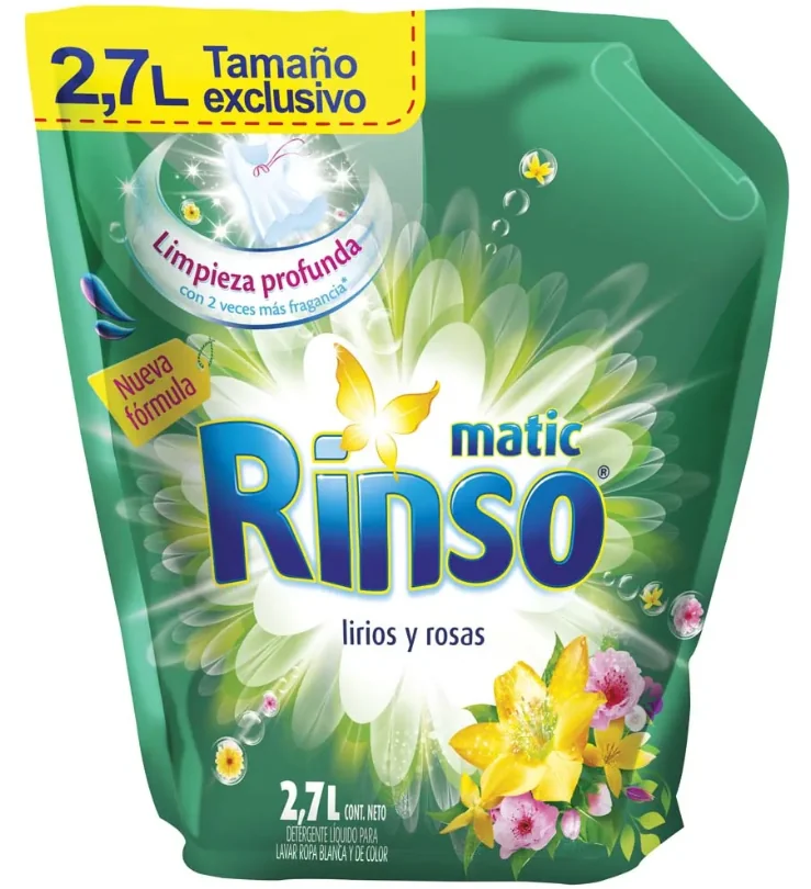 DETERGENTE RINSO LIQUIDO DP 4X2.7 L