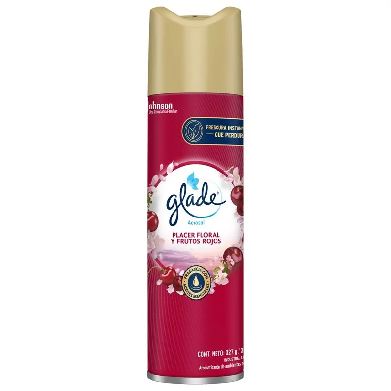 GLADE AEROSOL PLACER FLORAL Y FRUTOS ROJOS 6X 360