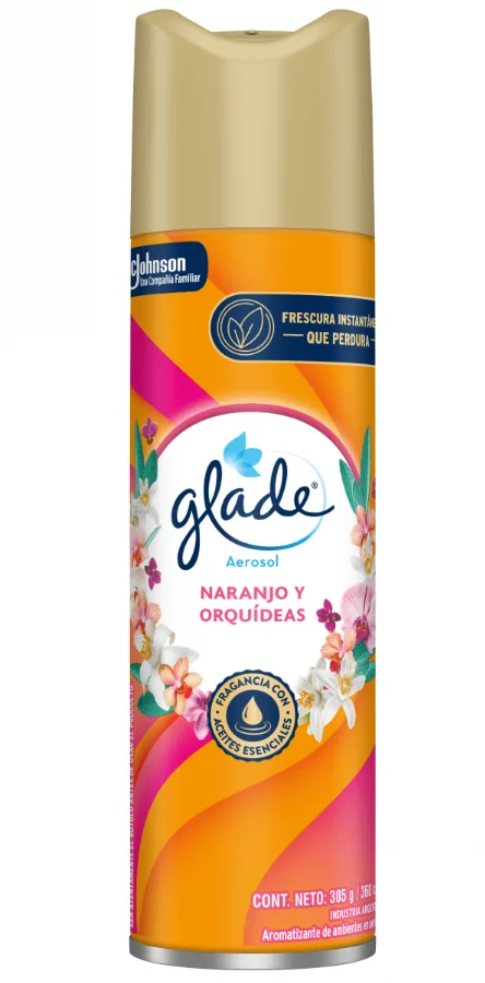 GLADE AEROSOL NARANJO Y ORQUIDEAS 6X 360CC