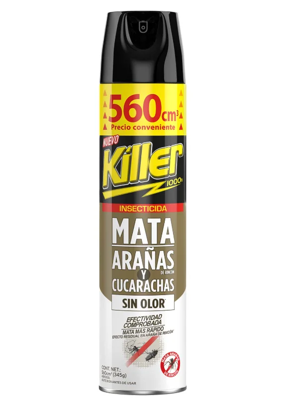 INSECTICIDA KILLER MYZ SIN OLOR 12 X 560 ML