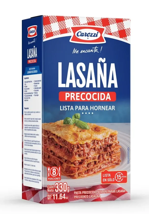 LASAÑA PRECOCIDA CAROZZI 24X330 gr