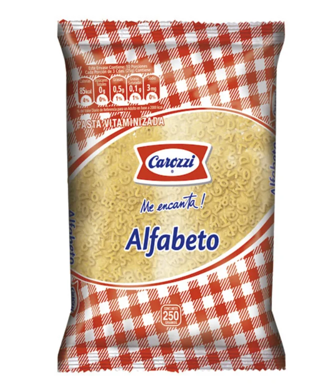 CAROZZI ALFABETO 48X250 GR.